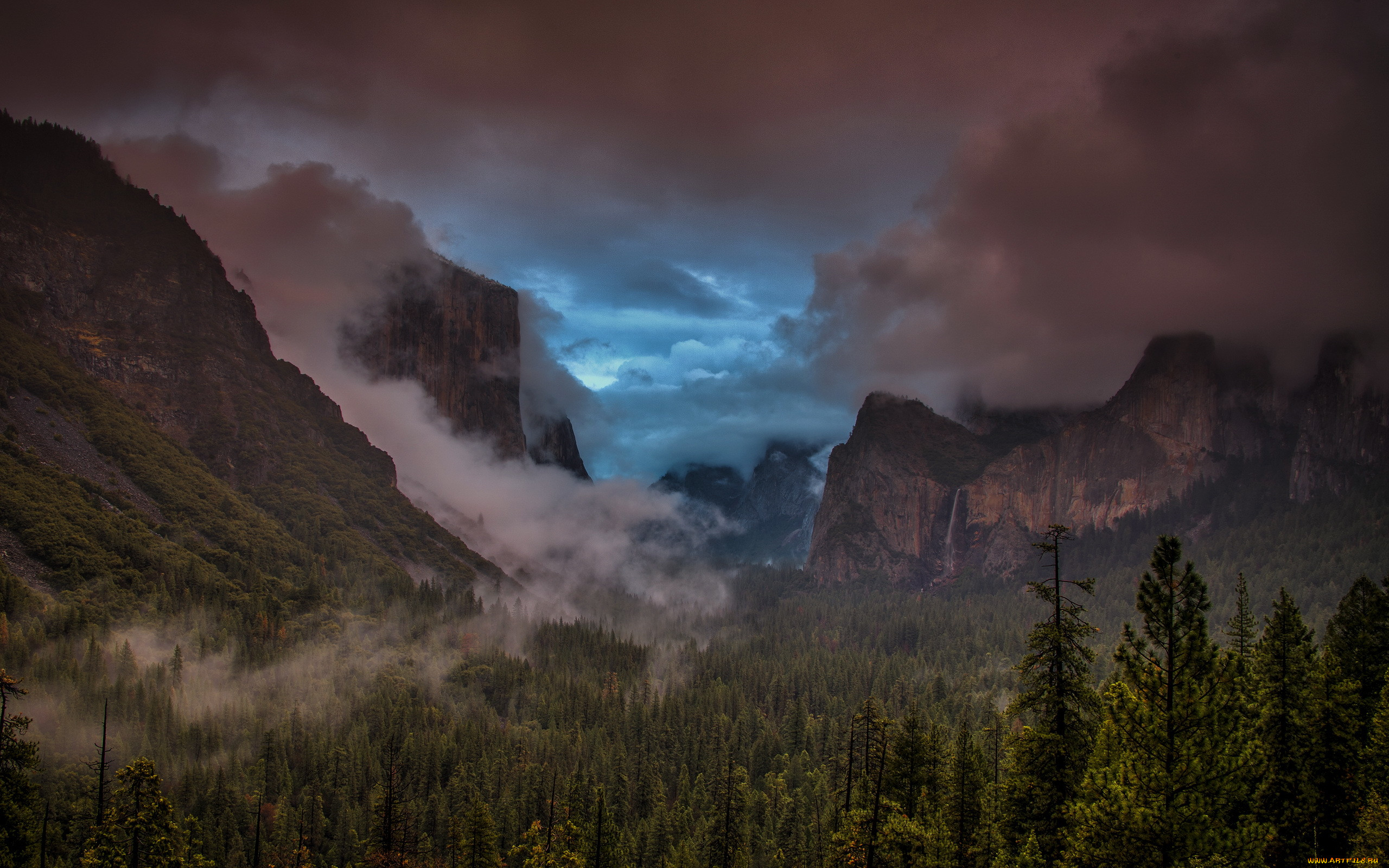 , , storm, tunnel, view, yosemite, national, park